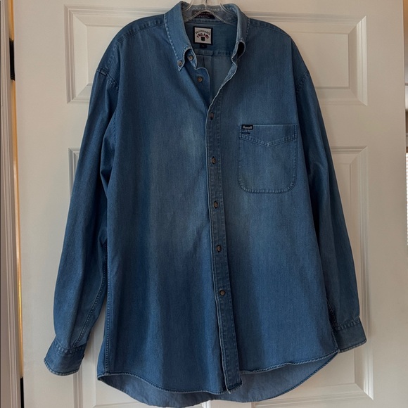 Faconnable men’s denim button down - Picture 5 of 16